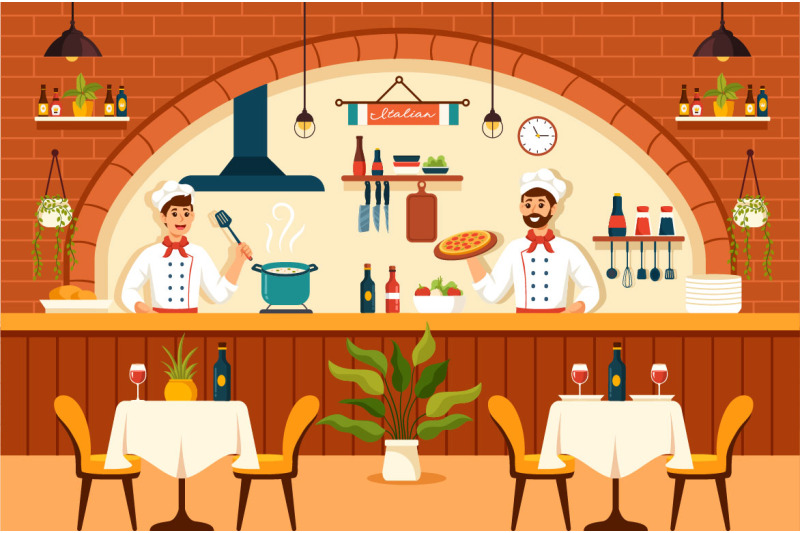 10-italian-food-restaurant-illustration