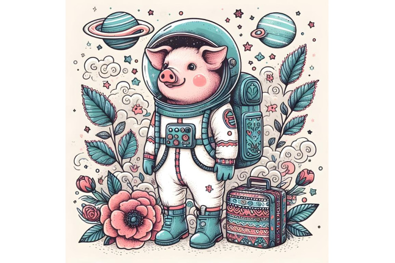 pig-in-space-suit