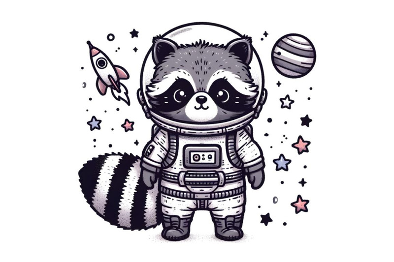 cute-racoon-in-space-suit