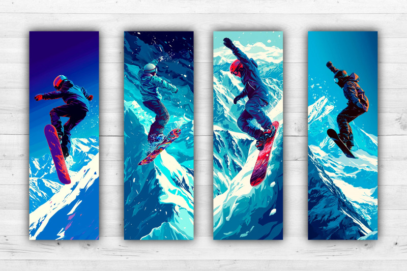 snowboarder-bookmarks-printable-2x6-inch