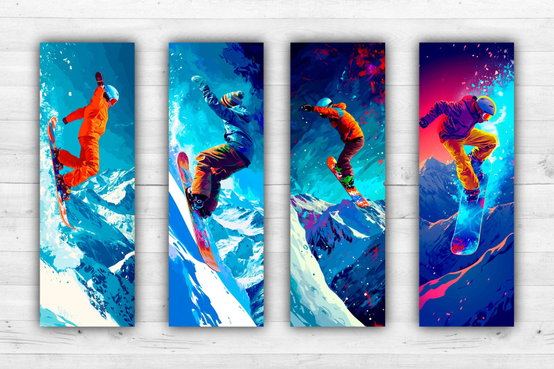 snowboarder-bookmarks-printable-2x6-inch