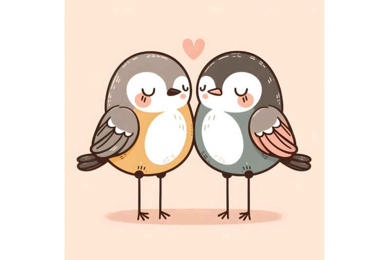 cute-birds-couple-minimal-artwork