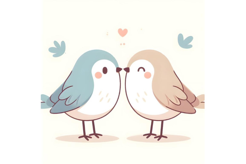 cute-birds-couple-minimal-artwork