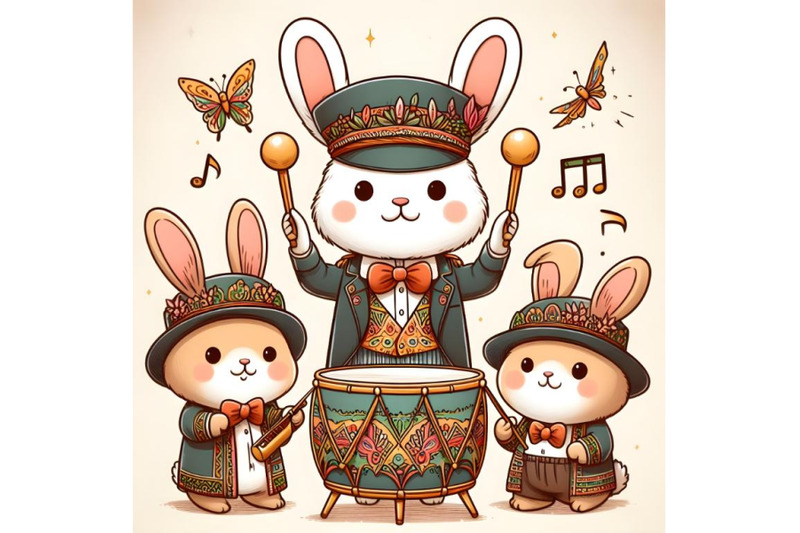 cartoon-teddy-bunny-music-conductor