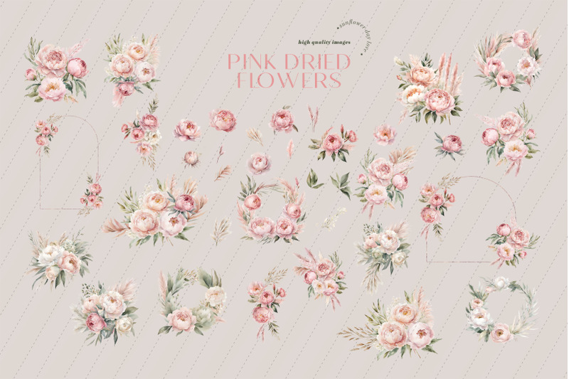 pink-boho-dried-floral-pampas-grass-clipart-dusty-pink-dried-flowers