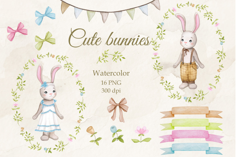 cute-bunnies-boy-and-girl-watercolor-png