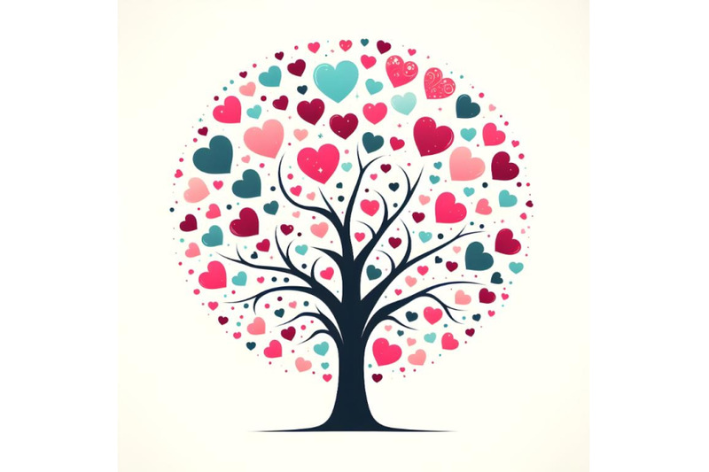 silhouette-of-tree-with-hearts