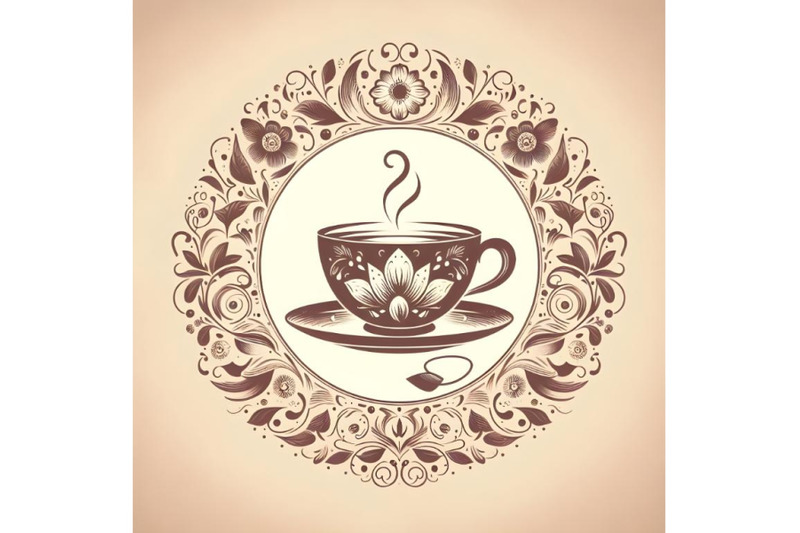 tea-cup-silhouette-of-floral-ornament