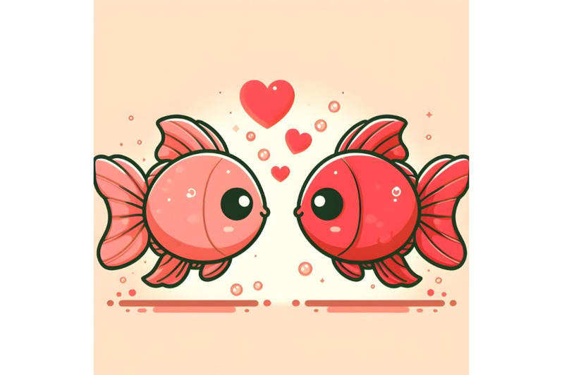 cute-fish-couple-minimal-artwork