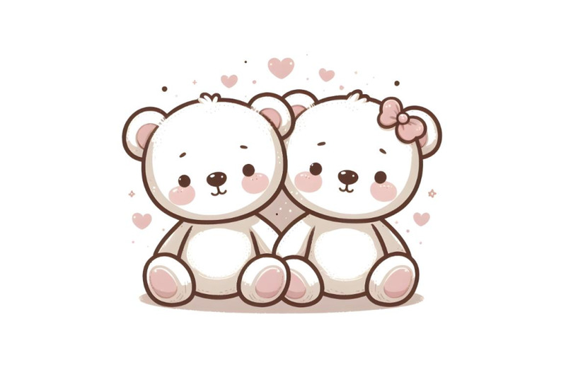 teddy-bear-couple-minimal-artwork