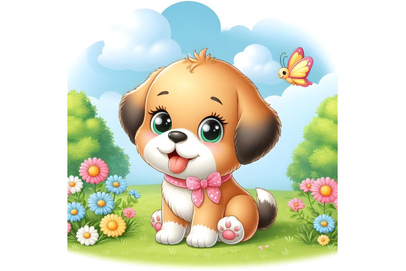 baby-dog-in-the-meadow