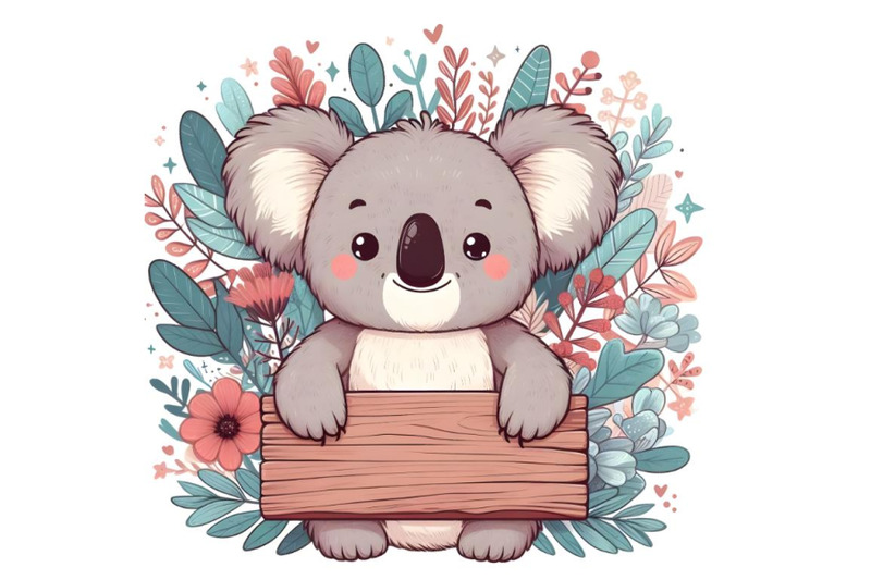 koala-holding-a-plank-of-wood