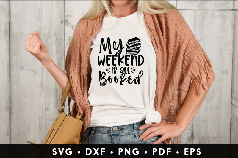 my-weekend-is-all-booked-reading-svg