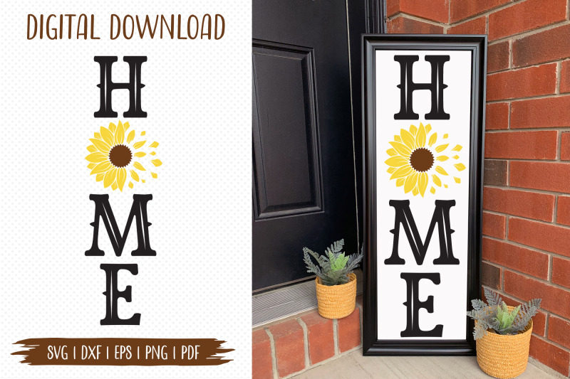 home-cut-file-sunflower-porch-sign-svg