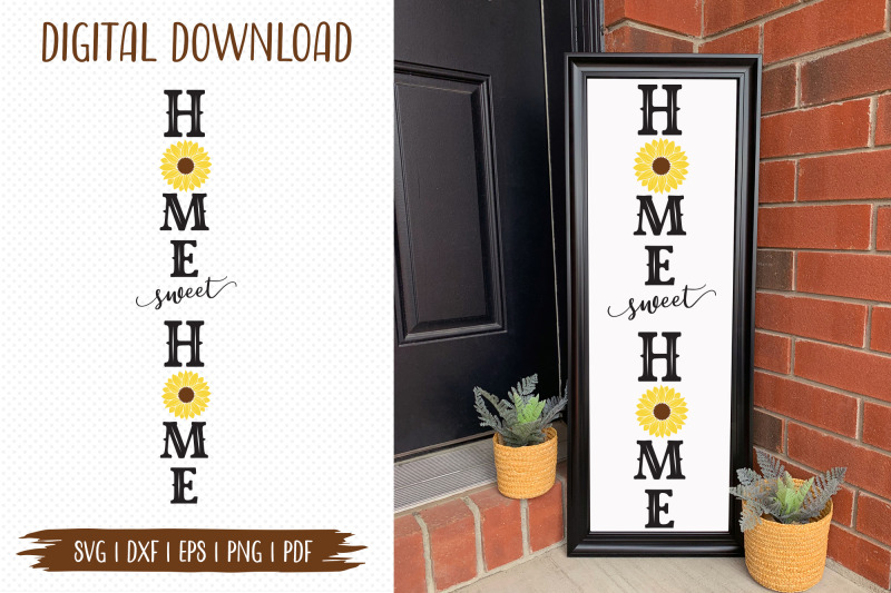 home-sweet-home-sunflower-porch-sign-svg-file