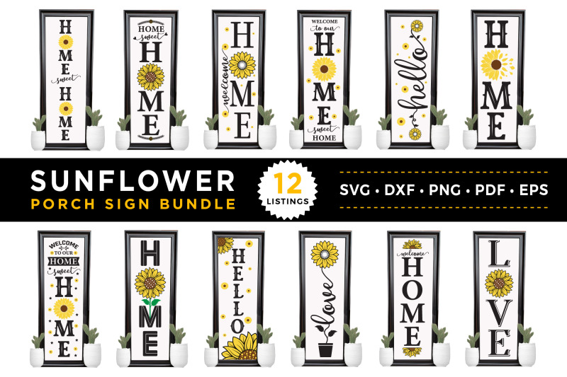 sunflower-porch-sign-svg-bundle