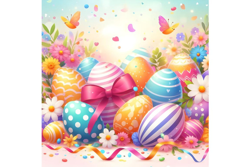 colorful-easter-eggs-and-spring-confetti