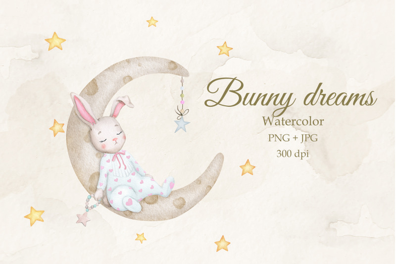 cute-bunny-on-the-moon-girl-watercolor