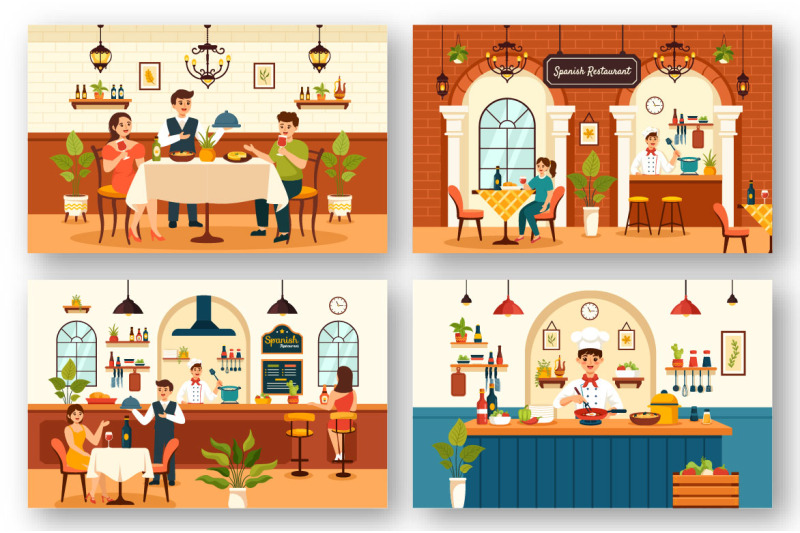 12-spanish-restaurant-illustration