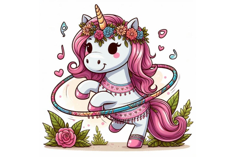 cartoon-unicorn-playing-with-a-hula-hoop