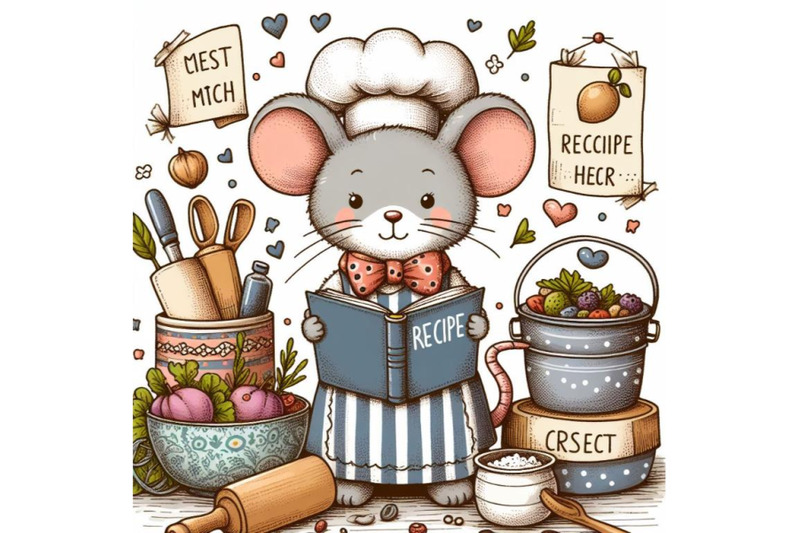 cartoon-mouse-chef-with-recipe-book