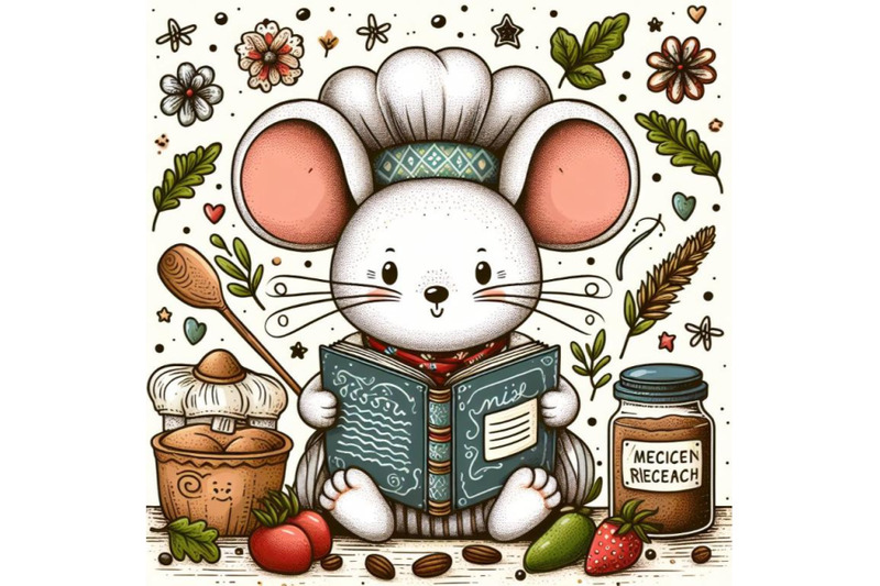 cartoon-mouse-chef-with-recipe-book