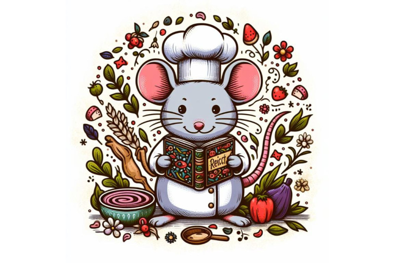 cartoon-mouse-chef-with-recipe-book