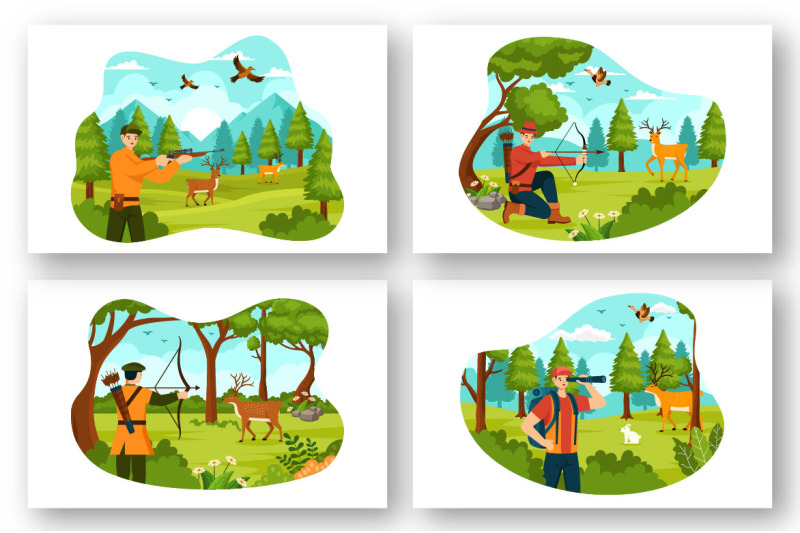 8-hunting-vector-illustration