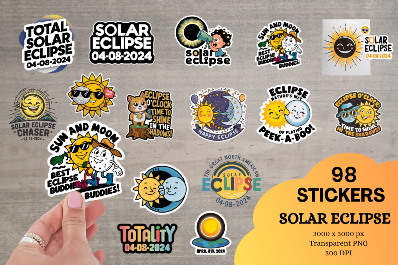 solar-eclipse-2024-sticker-bundle