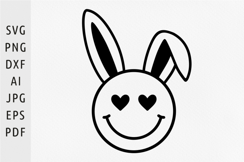 easter-bunny-svg-heart-smiley-face-svg-groovy-easter-svg