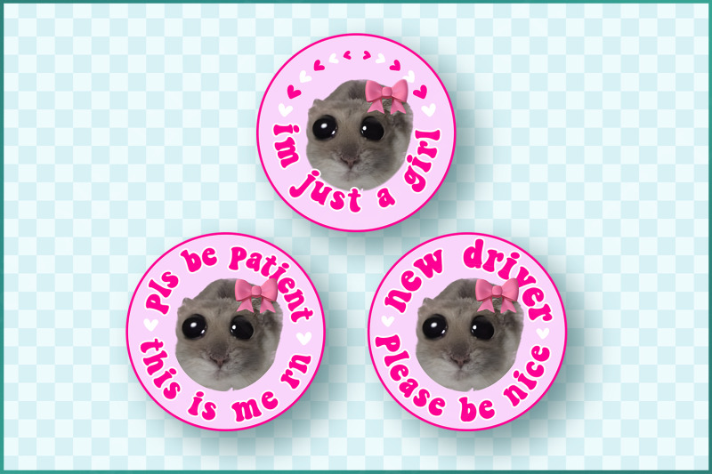 funny-hamster-car-decals-bundle-cute-amp-humorous-bumper-stickers