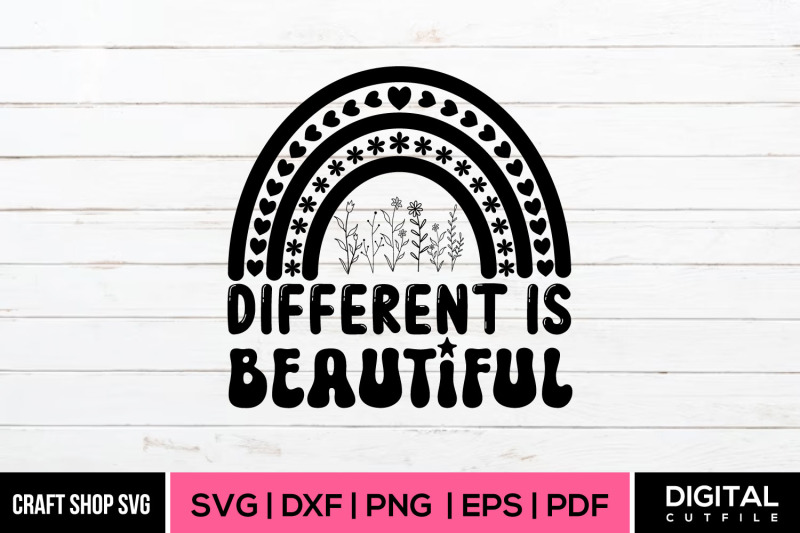 different-is-beautiful-flower-svg