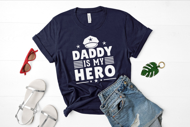 daddy-is-my-hero-police-sayings-svg