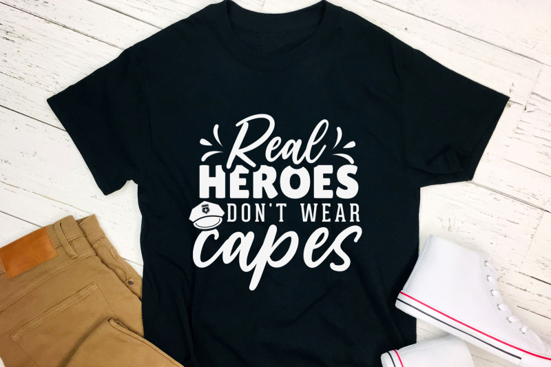 real-heroes-don-039-t-wear-caps-police-svg