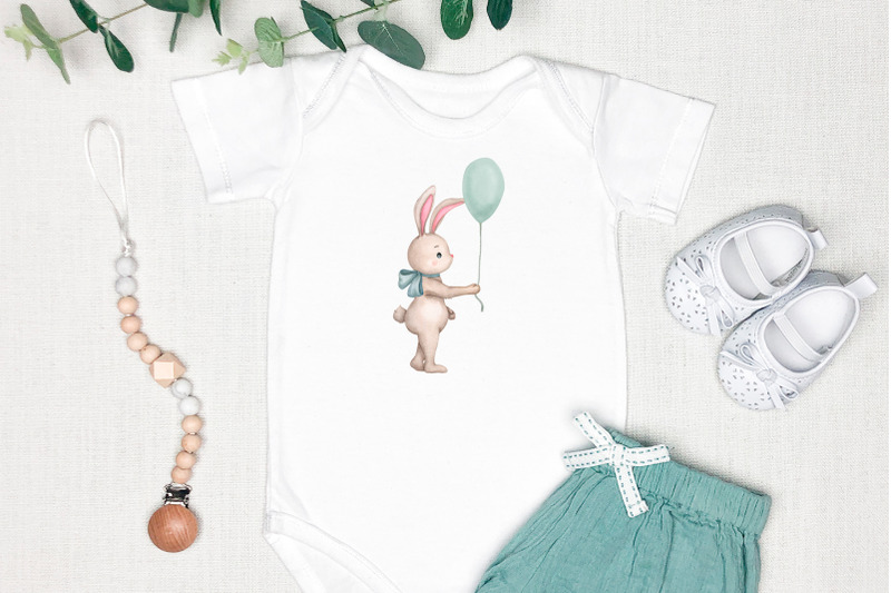 cute-bunny-with-a-balloon-watercolor-set