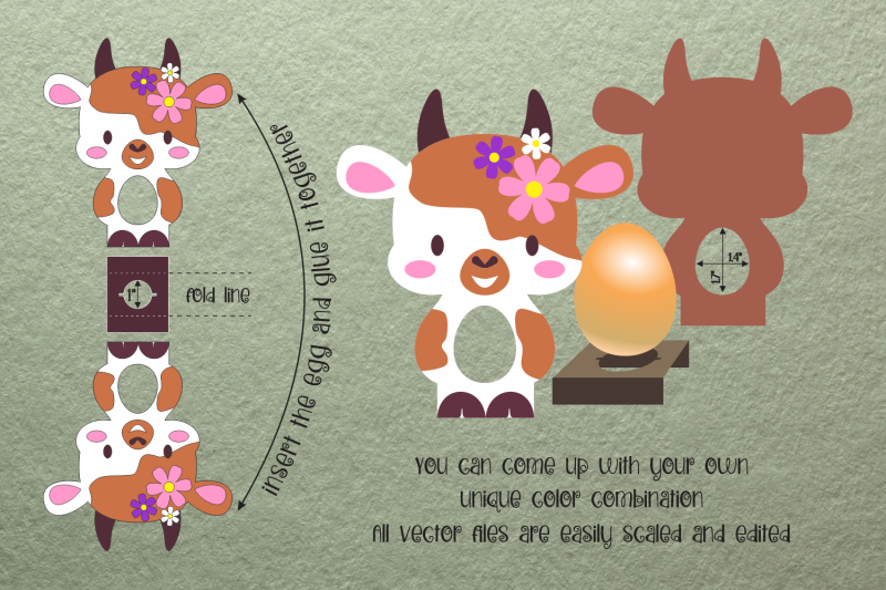 cute-cow-easter-egg-holder-paper-craft-template