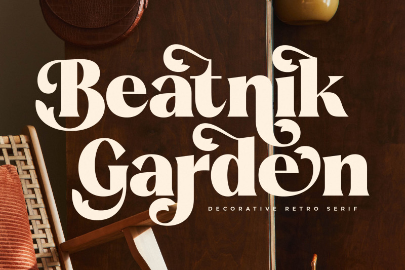 beatnik-garden-decorative-retro-serif