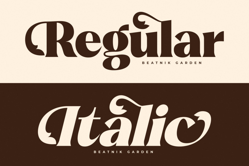 beatnik-garden-decorative-retro-serif