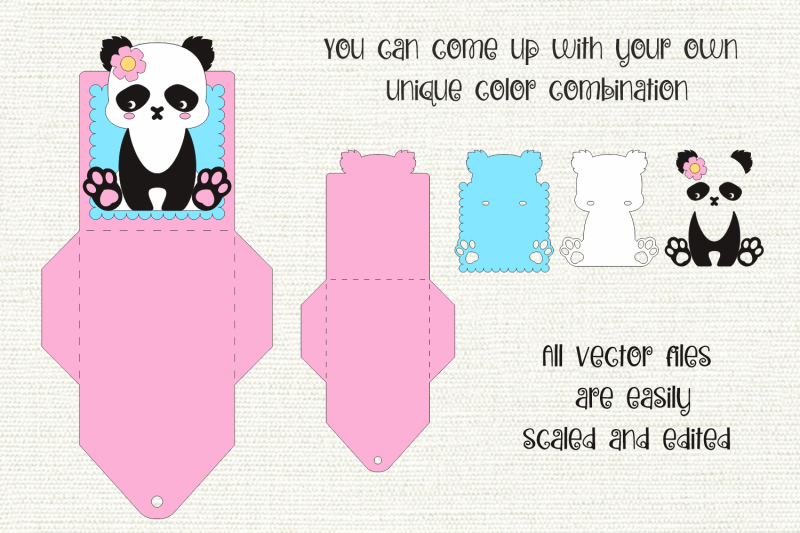 panda-bear-birthday-gift-card-holder-paper-craft-template