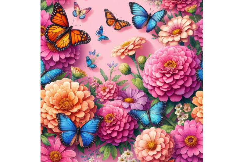 beautiful-vivid-iberis-flowers-and-colorful-butterflies