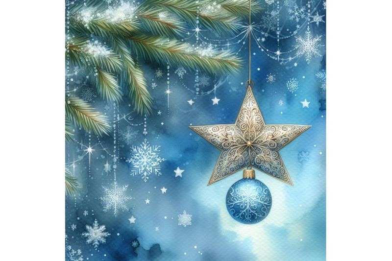 a-blue-christmas-background