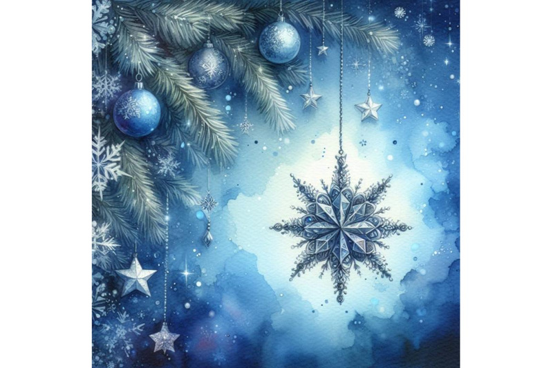 a-blue-christmas-background