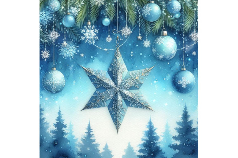 a-blue-christmas-background