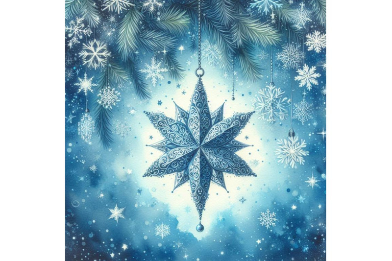 a-blue-christmas-background