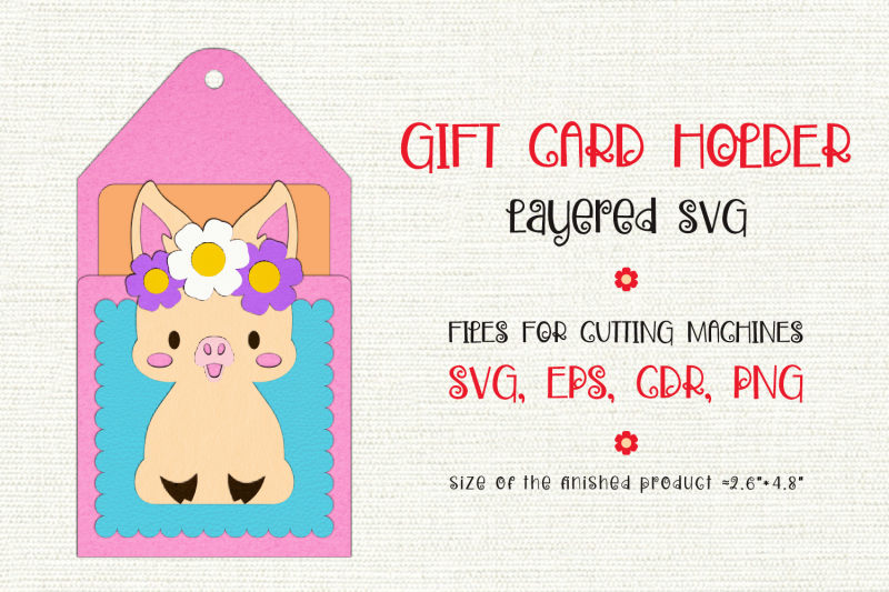 cute-pig-birthday-gift-card-holder-paper-craft-template
