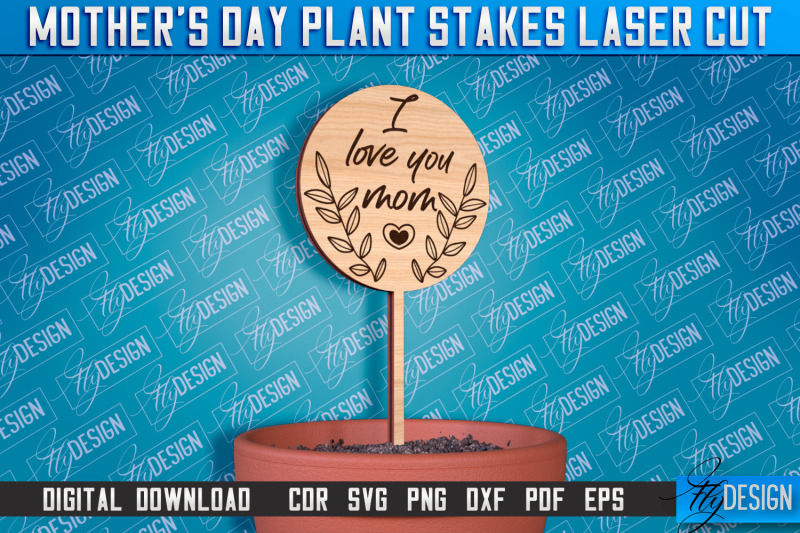 mother-039-s-day-plant-stakes-laser-cut-laser-flower-stakes-design-cnc