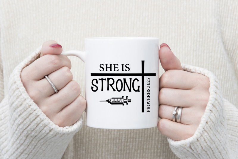 she-is-strong-nurse-svg-design