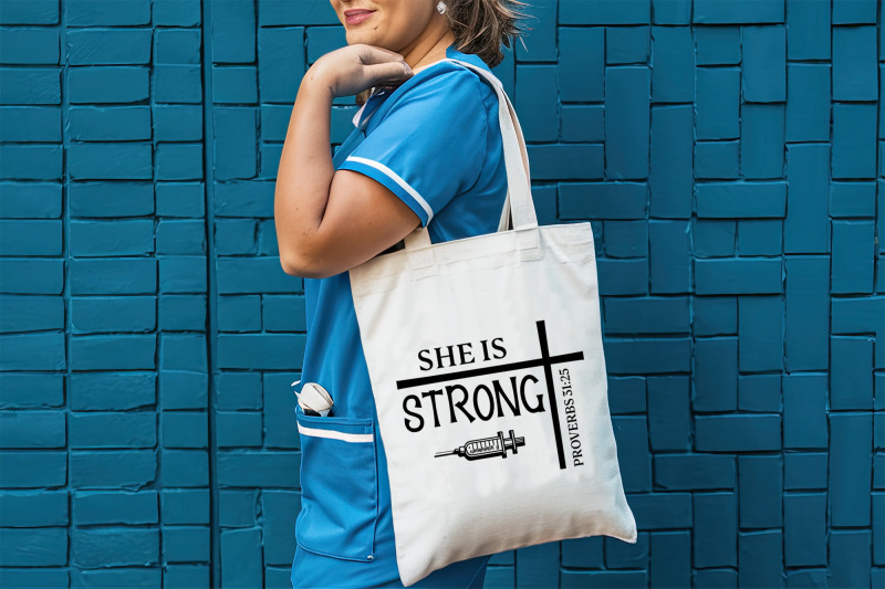 she-is-strong-nurse-svg-design