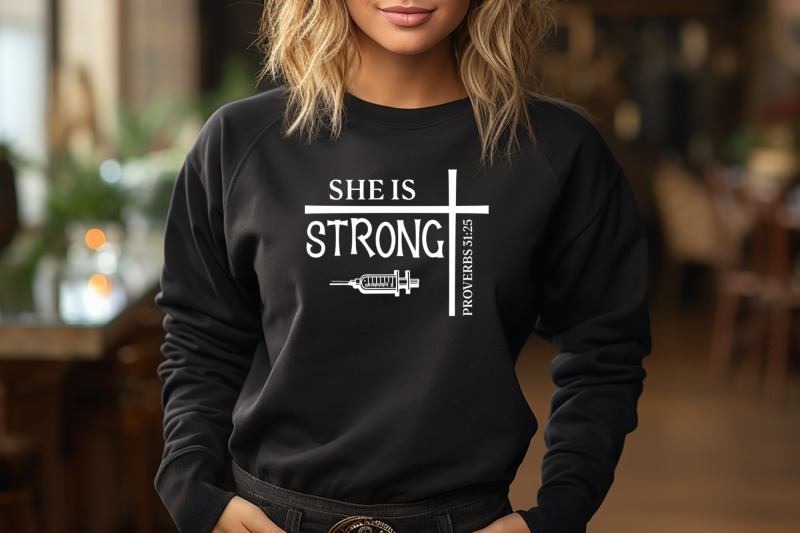 she-is-strong-nurse-svg-design