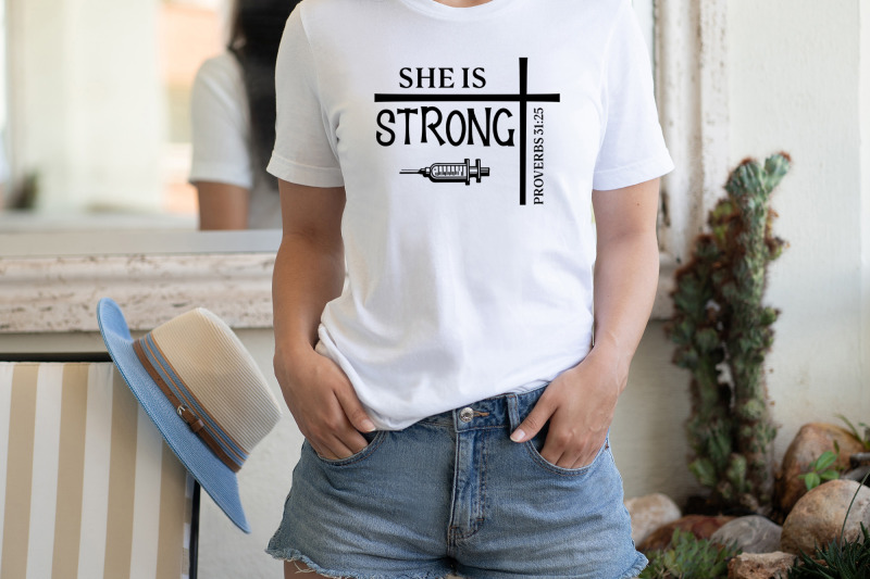 she-is-strong-nurse-svg-design